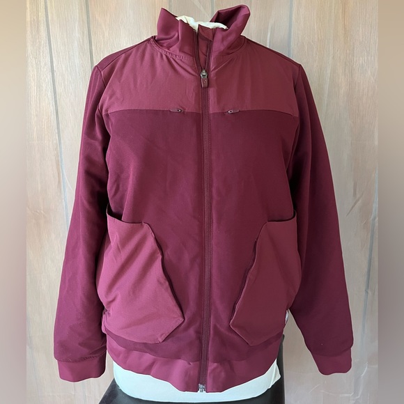 Figs Jackets & Coats Figs Morven Insulated Jacket Burgundy Size Small Poshmark